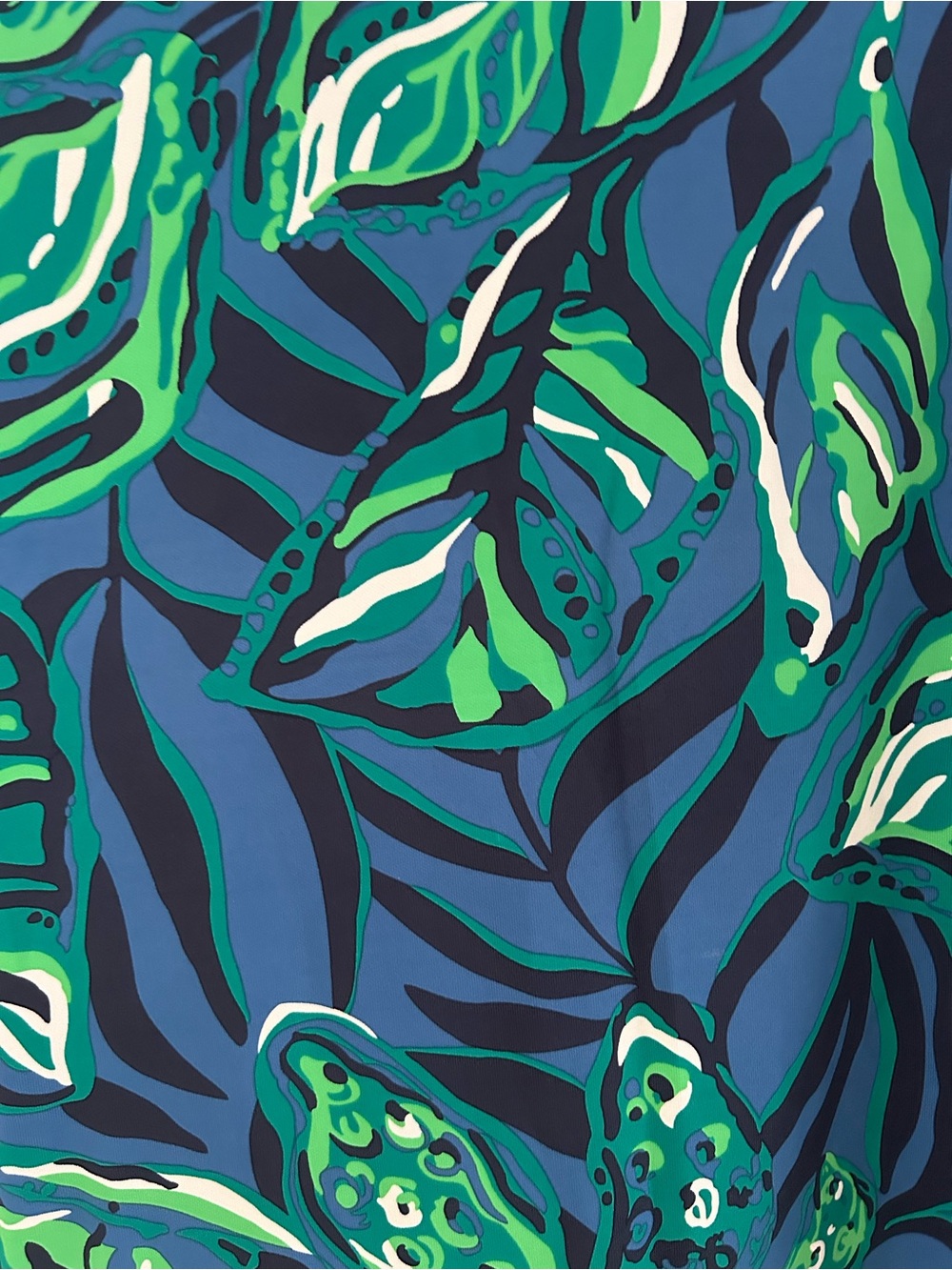 Seralina UPF 50 Lilly Pulitzer NWOTBlue Green Leaf-Print Maxi Dress - Picture 2 of 3